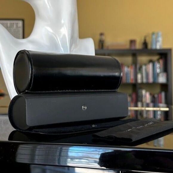 2x Marc by Marc Jacobs Glasses Cases Black Faux Patent Leather Sunglasses Case - Picture 7 of 12